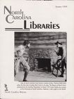 North Carolina Libraries, Vol. 57,  no. 2